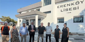 Bakan �avu�o�lu yenilenen Erenk�y Lisesi'ni ziyaret etti