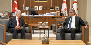 Cumhurba�kan� Erh�rman, TDT Aksakallar Konseyi Ba�kan� Binali Y�ld�r�m’� kabul etti