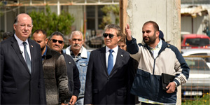 �stel, Dikmen Sa�l�k Merkezi in�aat�nda inceleme yapt�