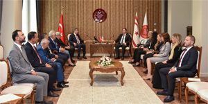 �zt�rkler, TC- KKTC Parlamentolar Aras� Dostluk Grubu Ba�kan� Erdem’i kabul etti