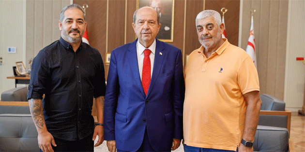Cumhurbakan Ersin Tatar, DKA Ebakan ve beraberindeki heyeti kabul etti