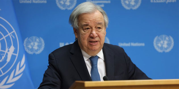 BM Genel Sekreteri Guterres'in ziyaret program� a��kland�