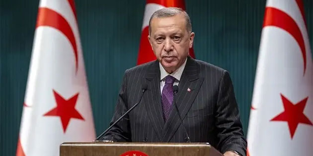 TC Cumhurba�kan� Erdo�an: 'K�br�s T�rk halk�n� hakl� m�cadelesinde asla yaln�z b�rakmayaca��z'