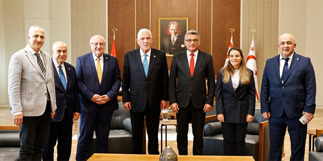 Erh�rman, �Y� Parti Genel Ba�kan� Dervi�o�lu ve beraberindeki heyeti kabul etti