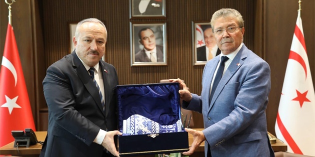 Ba�bakan �stel TC Emniyet Genel M�d�r� Ali Fidan’� kabul etti 