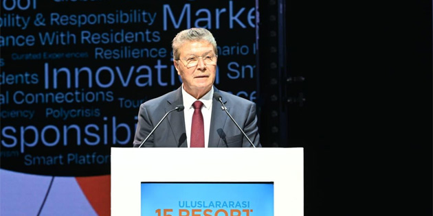 stel, Antalya'daki '15. Uluslararas Resort Turizm Kongresi'nde konutu