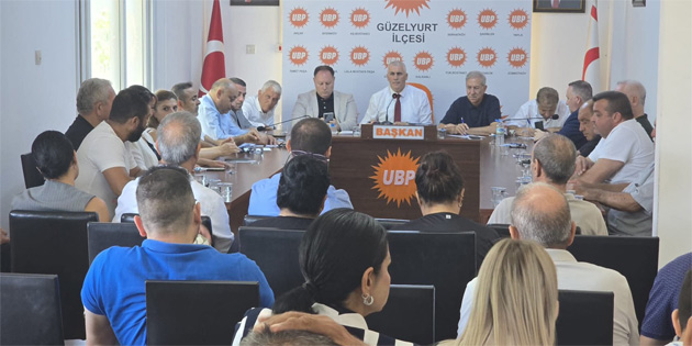 Amcao�lu, UBP’nin G�zelyurt’ta �zel �nem verdi�ini s�yledi
