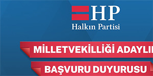Halk�n Partisi’nde milletvekili adayl��� ba�vurular� 28 Eyl�l’de ba�l�yor