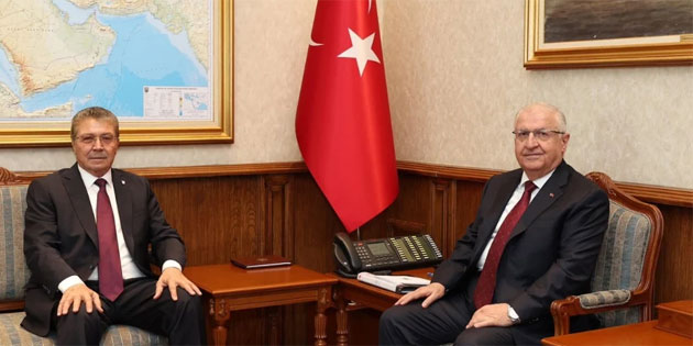�nal �stel, T�rkiye Milli Savunma Bakan� Ya�ar G�ler ile Ankara’da g�r��t�