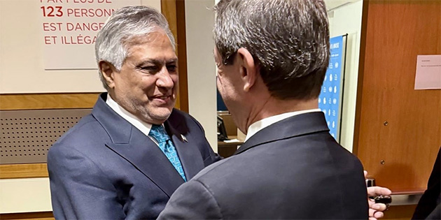 Ertu�rulo�lu, Pakistan D��i�leri Bakan� Mohammad Ishaq Dar'la g�r��t�