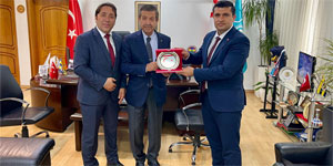 D��i�leri Bakan� Ertu�rulo�lu, T�RKGEF Ba�kan� Bayduz’u kabul etti