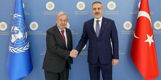F�DAN TELEFONLA GUTERRES’LE G�R��T� 
