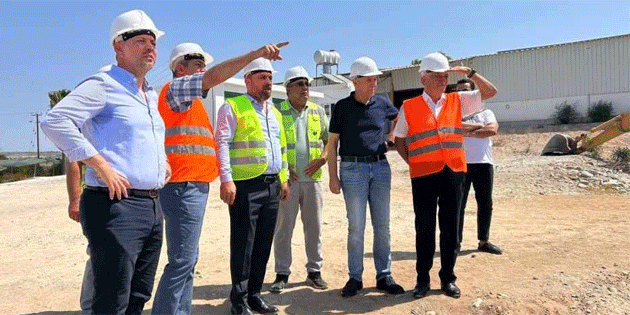 Hseyin avu, Gzelyurt souk hava deposu inaatn yerinde inceledi