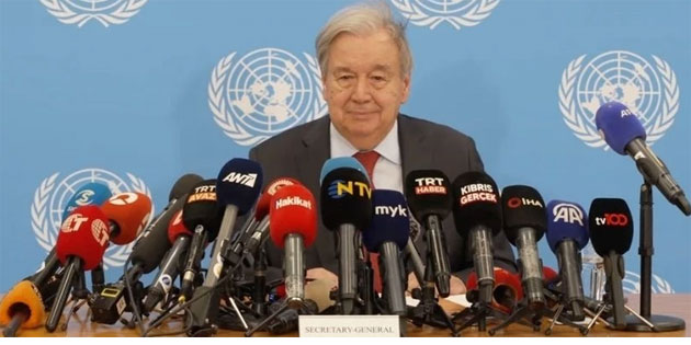 Antonio Guterres: 5+1 i�in tarih kesinle�medi