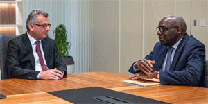 Erh�rman, BM Genel Sekreteri’nin K�br�s �zel Temsilcisi Diagne'yi kabul etti