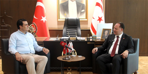 ztrkler, ehitkamil Belediye Bakan Umut Ylmaz’ kabul etti