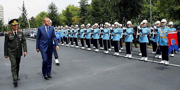 Trkiye Cumhurbakan Erdoan Genelkurmay karargahnda