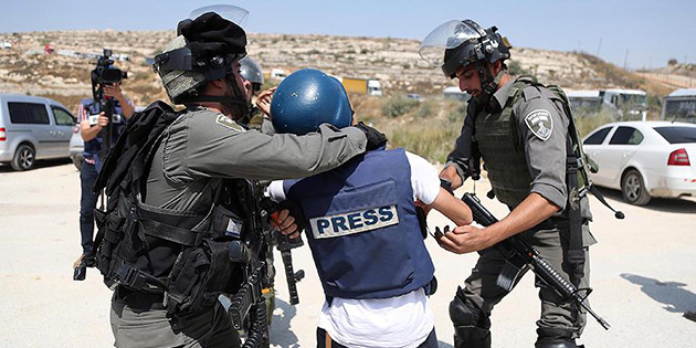 �srail g��lerinden gazetecilere sert m�dahale