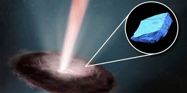 Meteorlardaki mavi kristaller G�ne�'in gen�lik y�llar�n� ortaya ��kar�yor