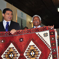 Eski Tanzanya Cumhurbakan Mwinyi anlurfa'da 
