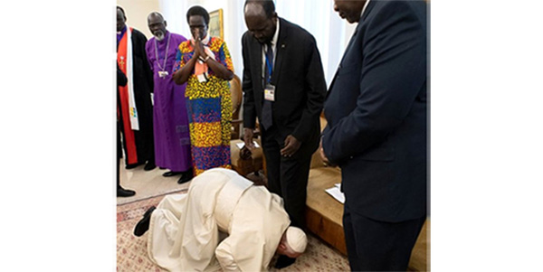 Papa, Bar�� ��in Sudanl� Yetkililerin Tek Tek Aya��n� �pt�