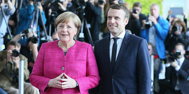 Macron ilk yurt d��� ziyareti i�in Berlin’de