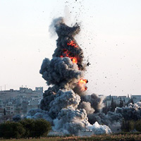Kobani'de ID hedefleri bombaland 