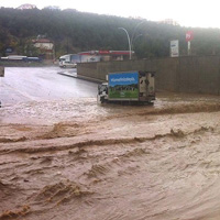 Ankara'da sel ve saanak 