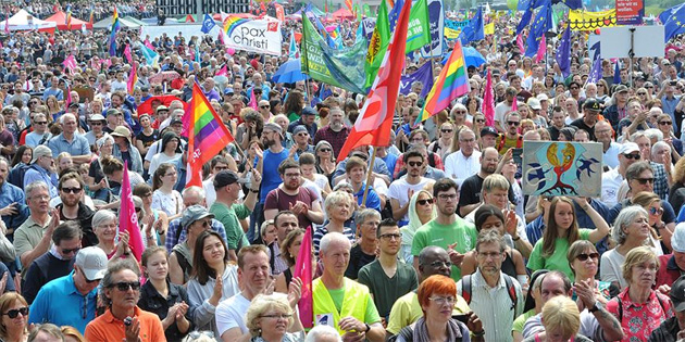 Avrupa'daki �rk��l�k Almanya'da protesto edildi 