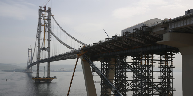 Erdoan: “Dnyada drdnc zelliklere sahip bir kpryle iftihar ediyoruz” 