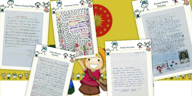 ocuklardan Trkiye Cumhurbakan Erdoan'a mektup