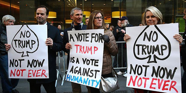 ABD'de Trump kar��t� g�steri