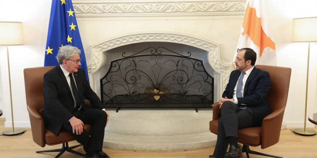 AB  Pazar Komiseri Breton’dan Gney Kbrs’a destek