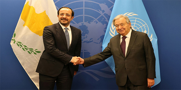 Hristodulidis New York'ta Guterres ile g�r��t�