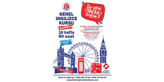 Girne Belediyesi ile Final �niversitesi’nin �ngilizce kursu i�in ba�vuru s�reci ba�lad� 