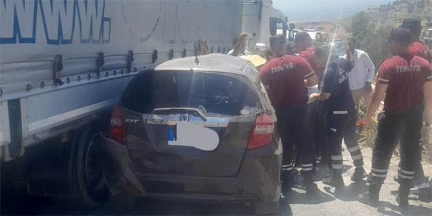 Girne-Deirmenlik ana yolunda trafik kazas 