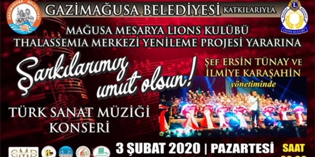 Gazima�usa’da Thalassaemia Merkezi yarar�na konser 