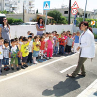 �ocuklar Trafik Park�’nda bulu�tu