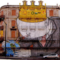 �evreye ve k�resel �s�nmaya dikkat i�in duvar sanat�! 