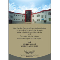 GA Amerikan Koleji Silifke, 4 Kasm’da dzenlenecek resmi tren ile alyor 