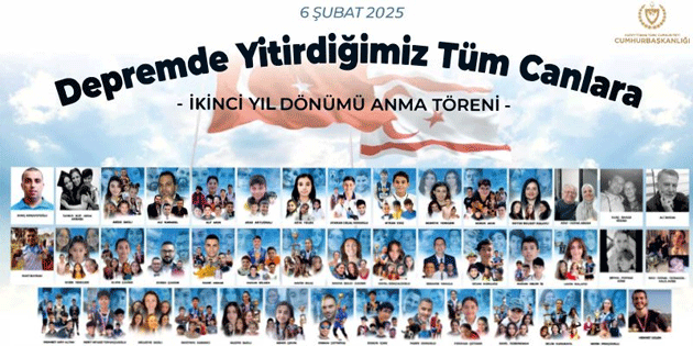 6 �ubat depreminde hayat�n� kaybedenler Cumhurba�kanl��� himayesinde an�l�yor