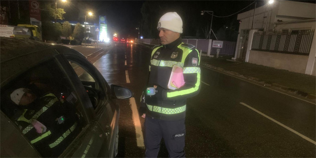 Polis Lefkoa ve skele'de asayi ve trafik denetimleri yapt
