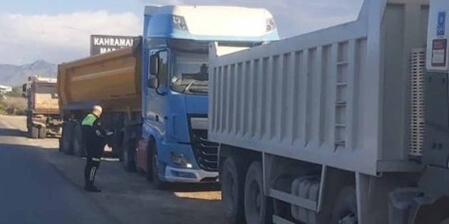 Trafikte 6 kamyon srcs rapor edildi