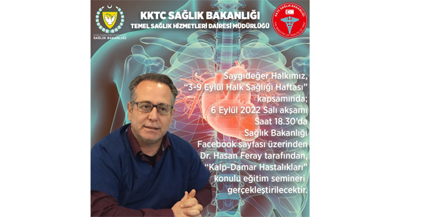 Dr. Hasan Feray “Kalp-Damar Hastalklar” eitimi verecek 