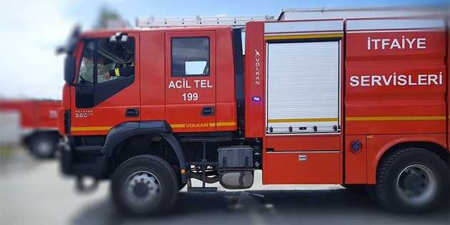 G�vercinlik Yeni Sanayi B�lgesi’ndeki bir i� yerinde yang�n 