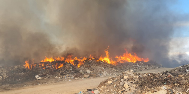 atalky ve Esentepe Belediyelerine ait plk alanda yangn kt