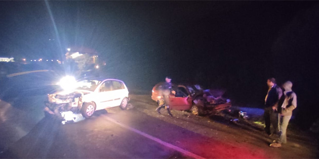 Alagadi b�lgesinde trafik kazas�: 3 ki�i yaraland�