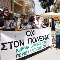 Rum Ekologlar ve �evrecilerden Lokmac�’da sava� kar��t� etkinlik 