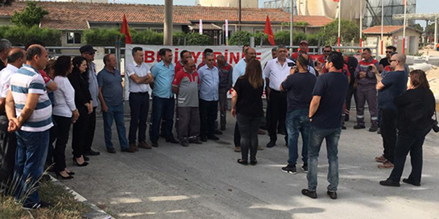 DEV- VE KIBRIS TRK PETROL-, ERCAN'DAK K-PET'TE 2 SAATLK UYARI GREV YAPTI