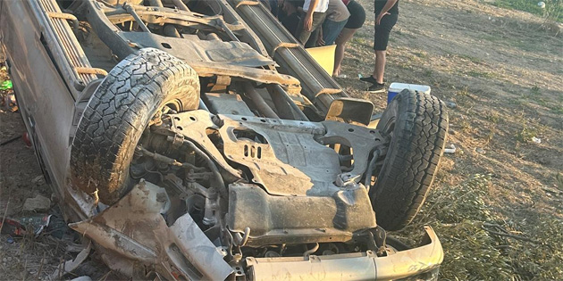 Dipkarpaz'da alkoll� i�ki tesiri alt�nda kaza, 2 yaral�